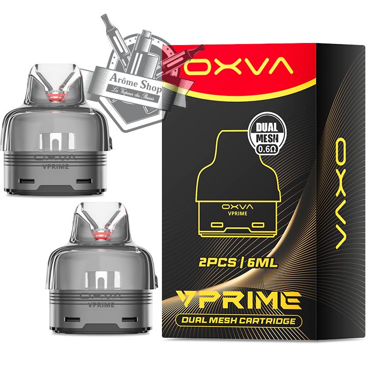 CARTOUCHE VPRIME DUAL MESH (lot de 2) OXVA POD 💨 0.4 ohm