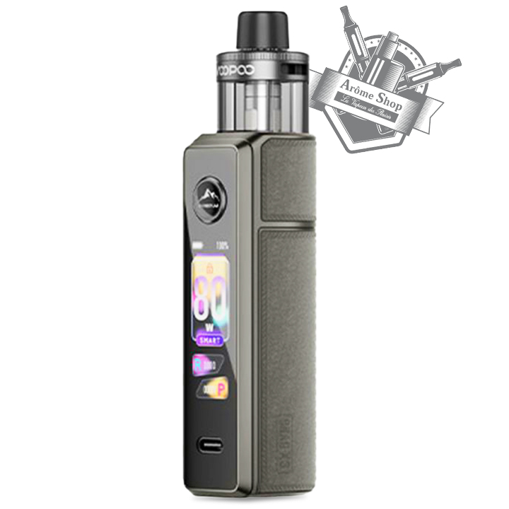 DRAG X 3 VOOPOO POD CIGARETTE ÉLECTRONIQUE 💨 gray metal gris