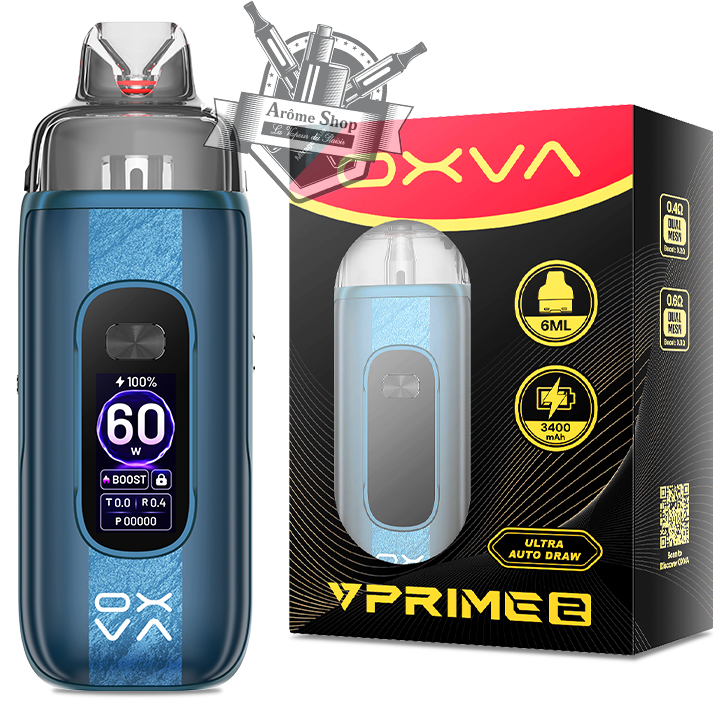 VPRIME 2 KIT POD OXVA CIGARETTE ÉLECTRONIQUE 💨 mirage bleu blue avec boite