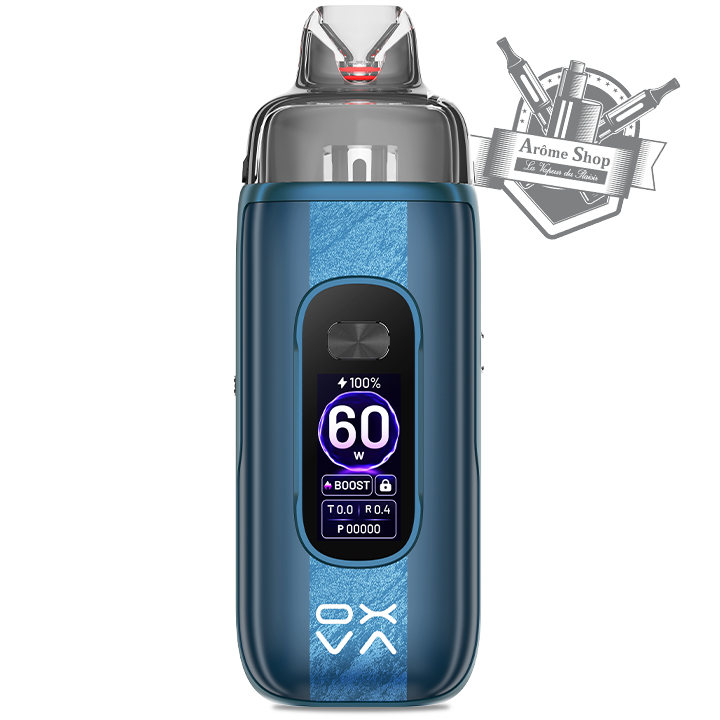 VPRIME 2 KIT POD OXVA CIGARETTE ÉLECTRONIQUE 💨 mirage bleu blue face écran