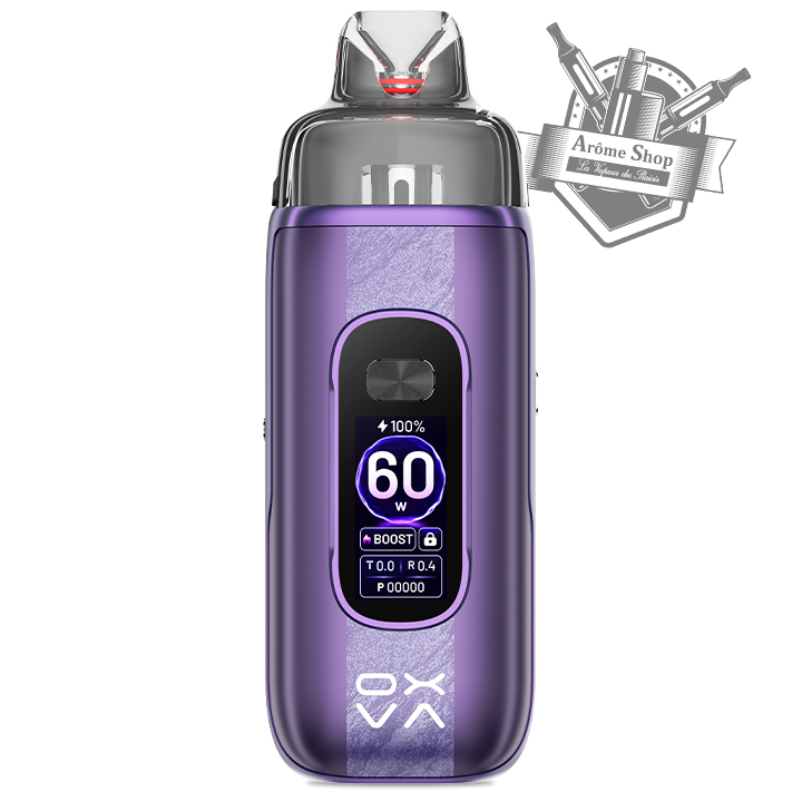 VPRIME 2 KIT POD OXVA CIGARETTE ÉLECTRONIQUE 💨 mirage purple violet écran