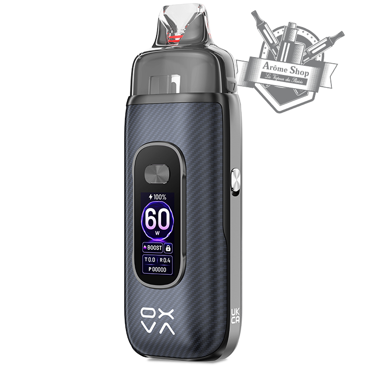 VPRIME 2 KIT POD OXVA CIGARETTE ÉLECTRONIQUE 💨 carbon black noir face ecran